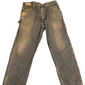 Mens Wrangler Riggs Workwear Carpenter Work Horse Jeans Relaxed Fit Sz 38 x 42